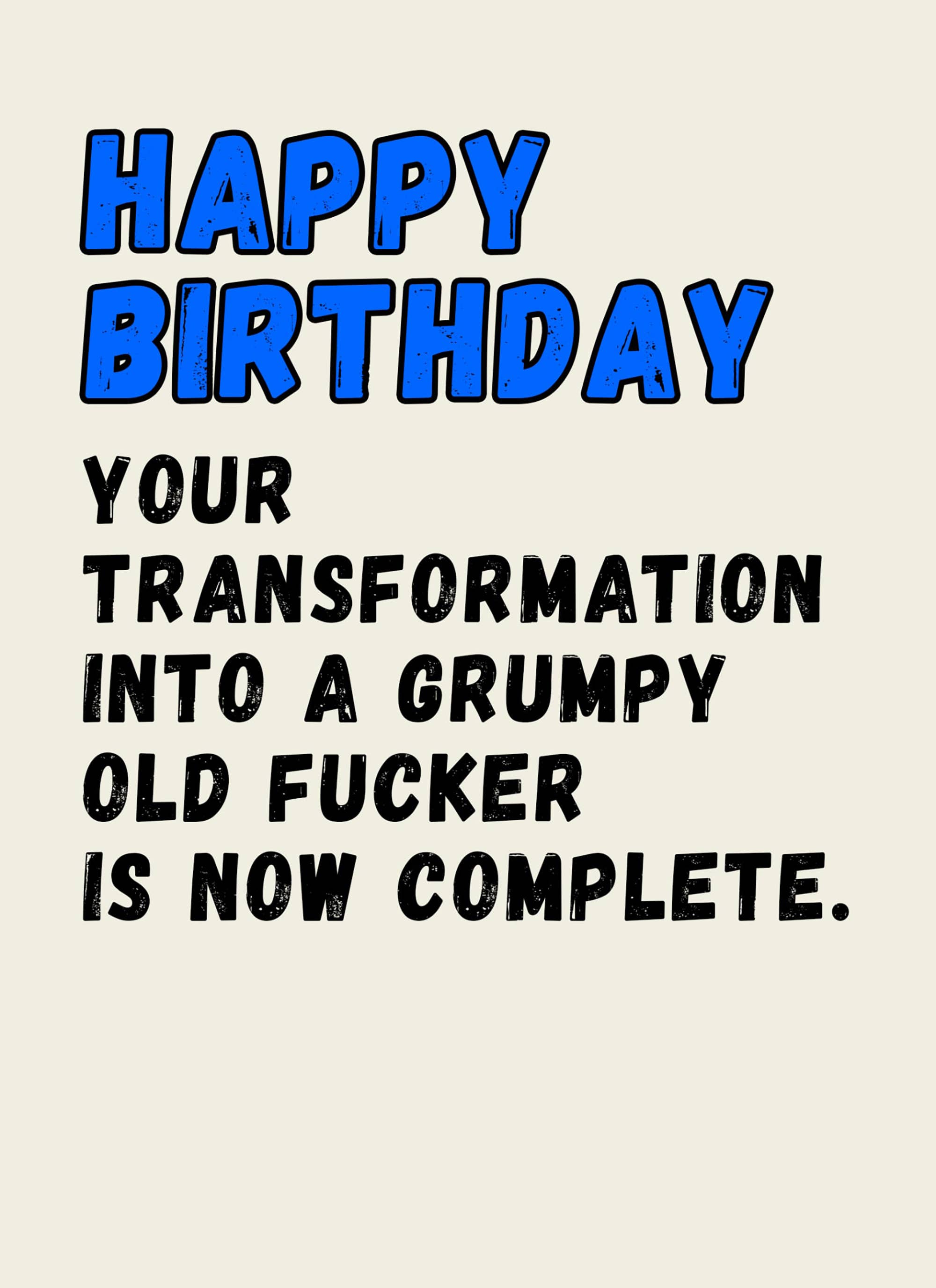 Go La La – wholesale Birthday card – Grumpy Old Fucker? - funny birthday card 2