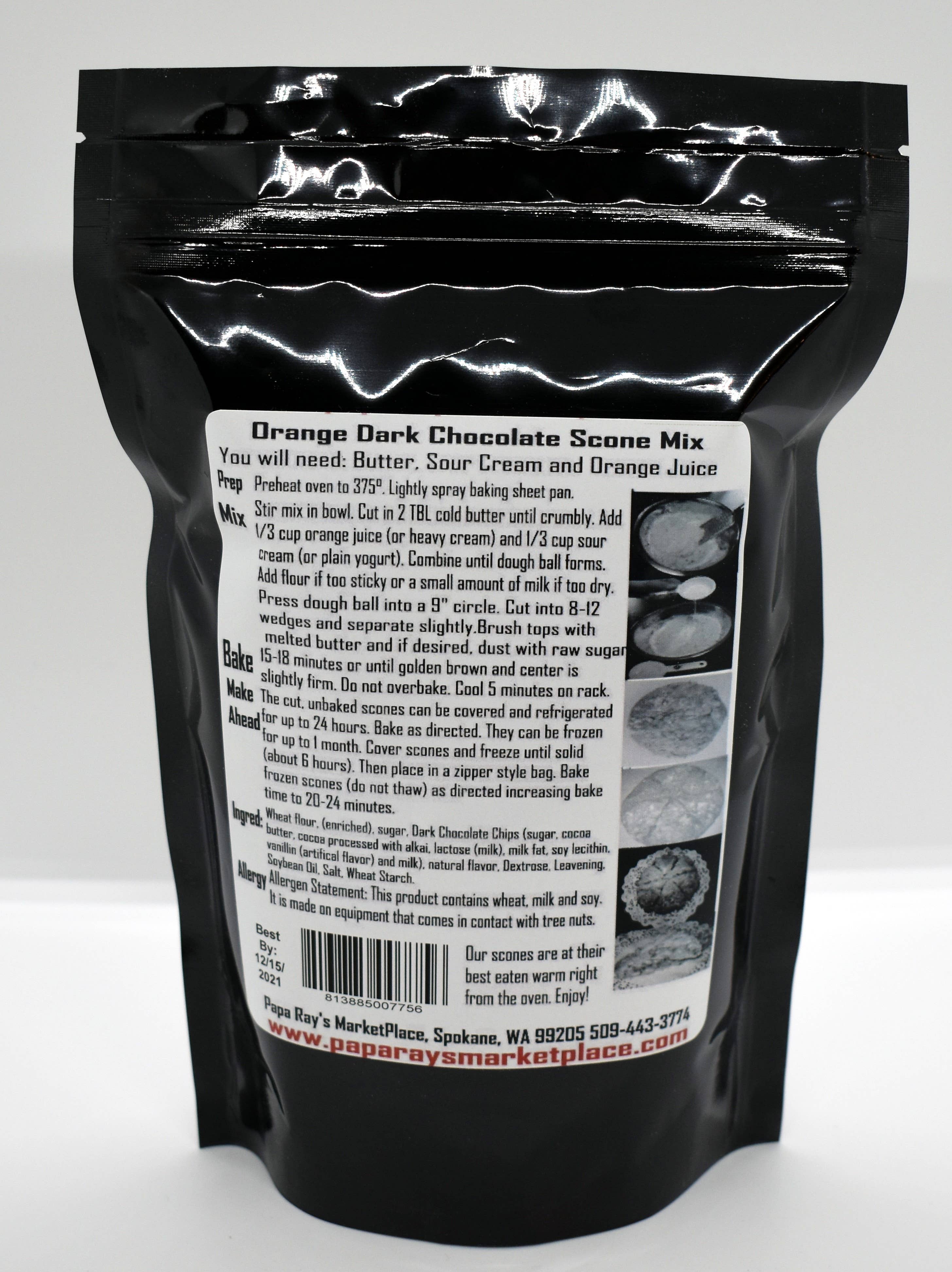 Papa Ray's Marketplace - Wholesale Cake Mix - Orange Dark Chocolate Scone Mix1