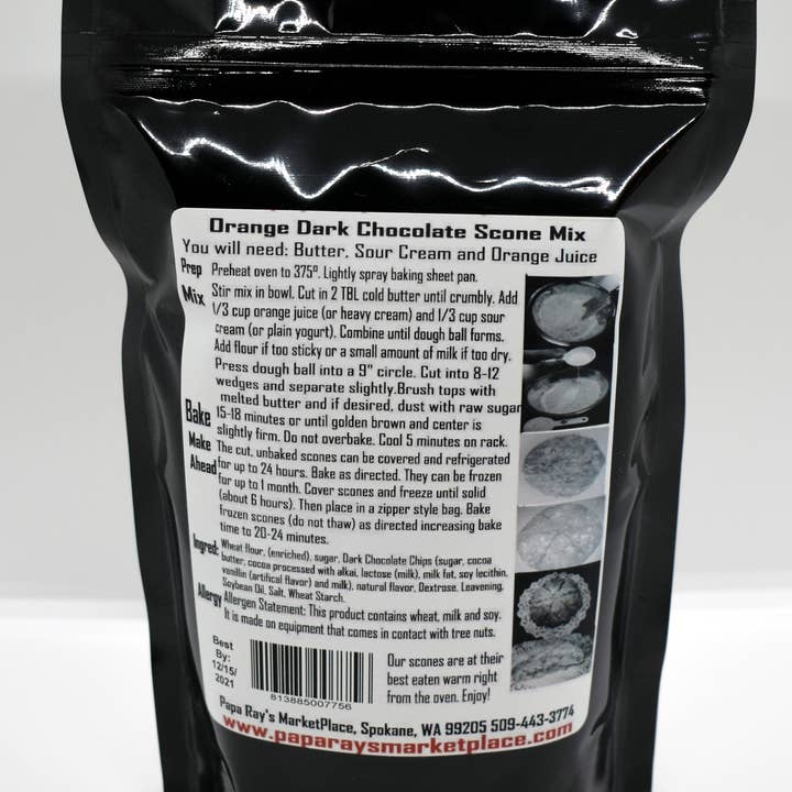 Papa Ray's Marketplace - Wholesale Cake Mix - Orange Dark Chocolate Scone Mix1