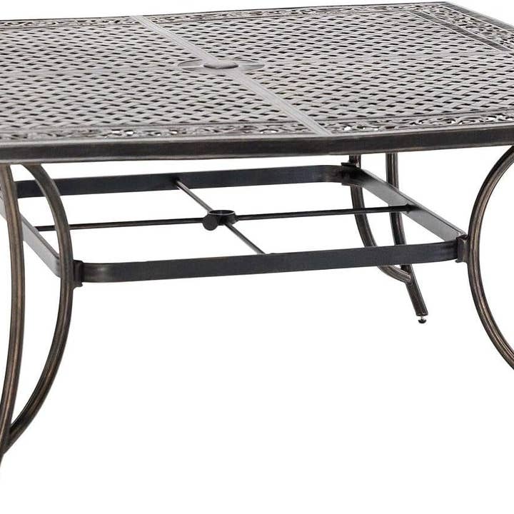 ShipItFurniture - Wholesale Patio Set - Outdoor Dining Set With Rust Resistant Aluminum And Swivel Rockers 60 Inch Table5
