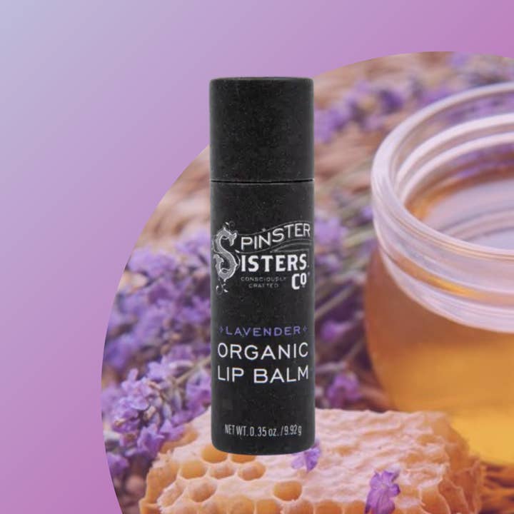 Bálsamo Labial Orgânico de Cera de Abelha com Lavanda em Tubo de Papel por atacado de Spinster Sisters Co. / Old Salt Grooming Supply