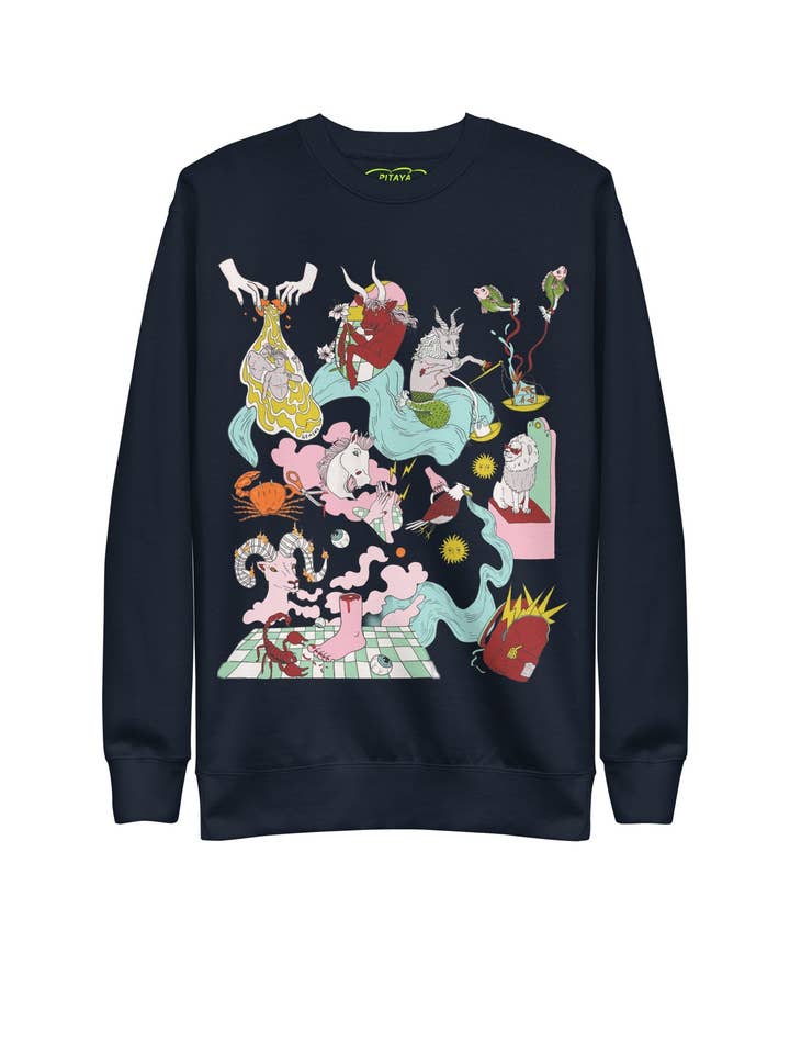 GRECO ZOODIAC - SWEATSHIRT for wholesale by Pitaya Yoga