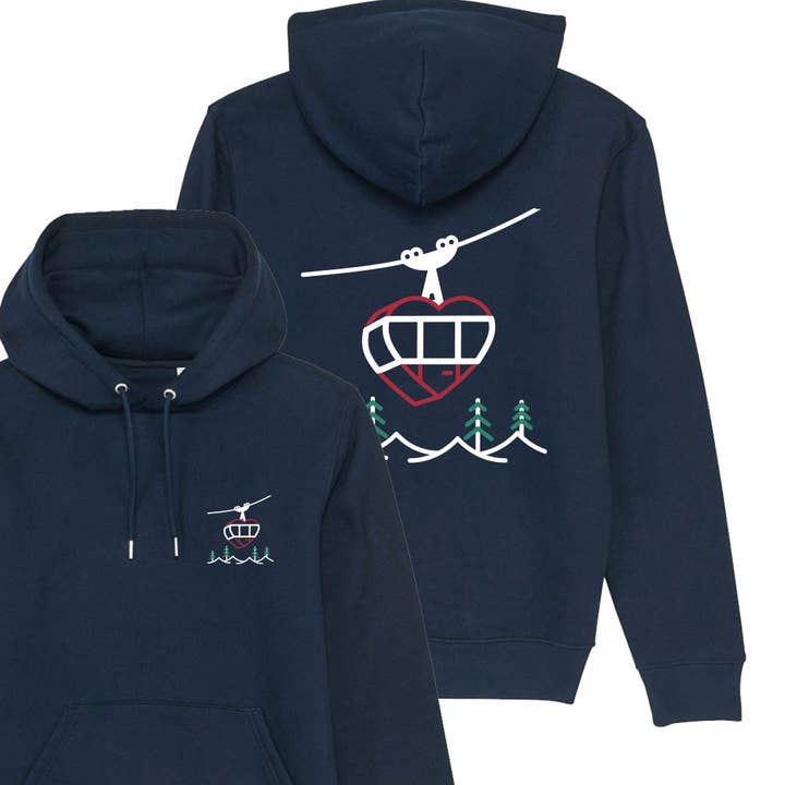 Sweat à capuche - La remonté du love pour la vente par Juste un t-shirt