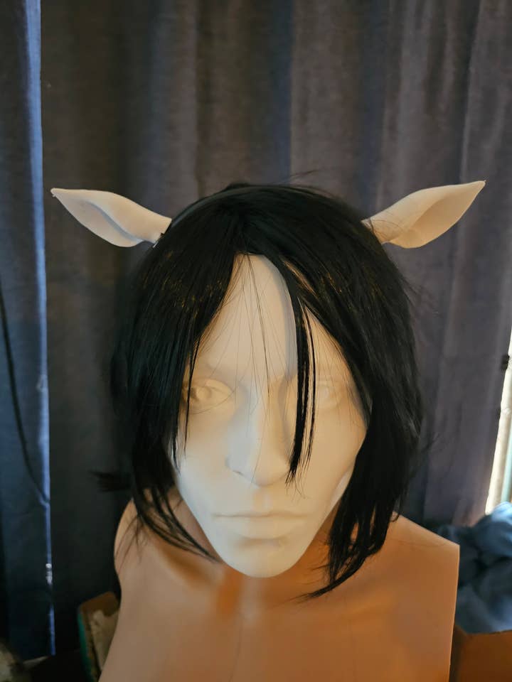 Mollette per capelli a forma di piccole orecchie di cervo, bianche non dipinte. per la vendita all'ingrosso da parte di Goblin Market Studio