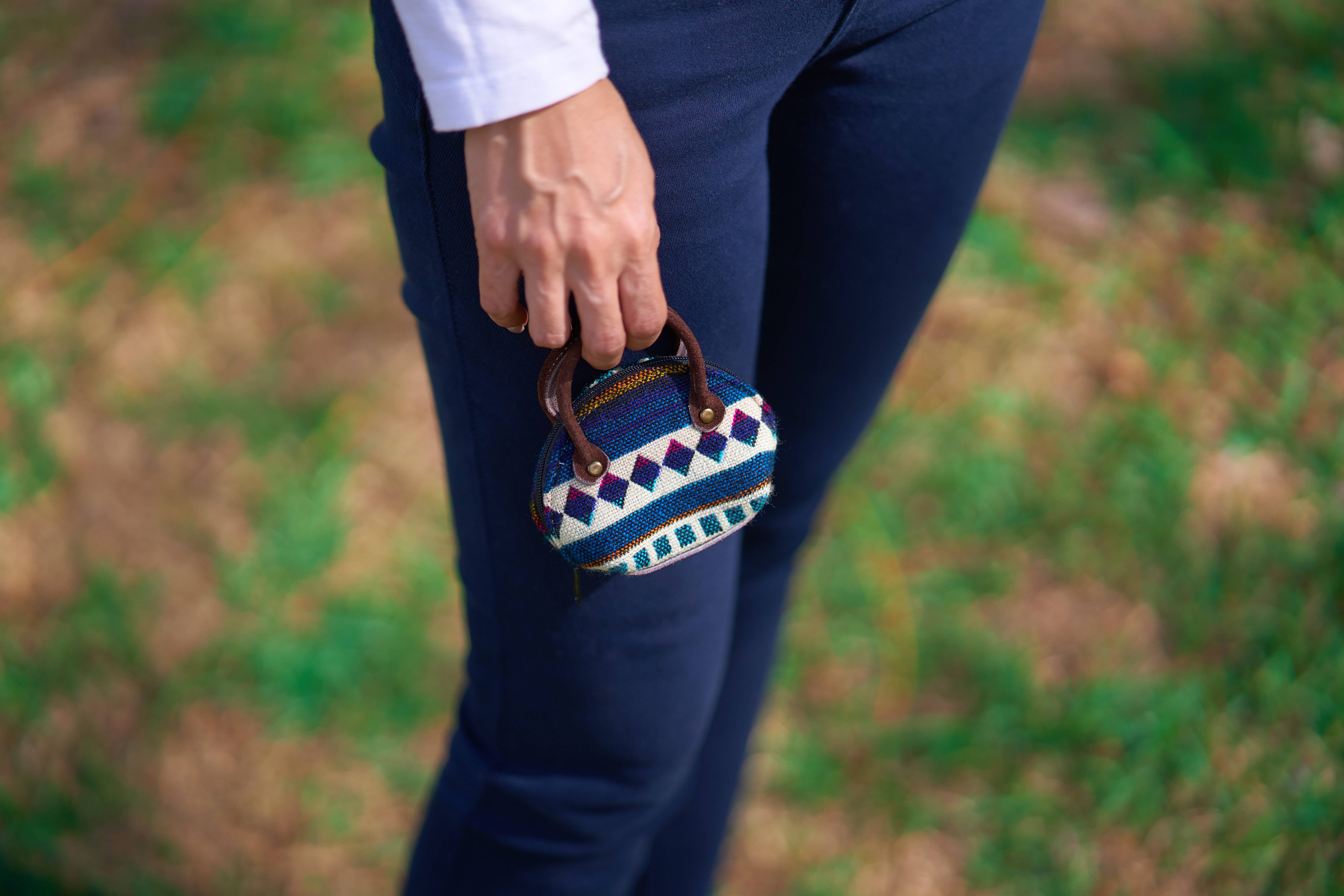 Terra Natural Designs – wholesale Myntväska - Dam – Läder/Mocka Börs - Fall av fyra1