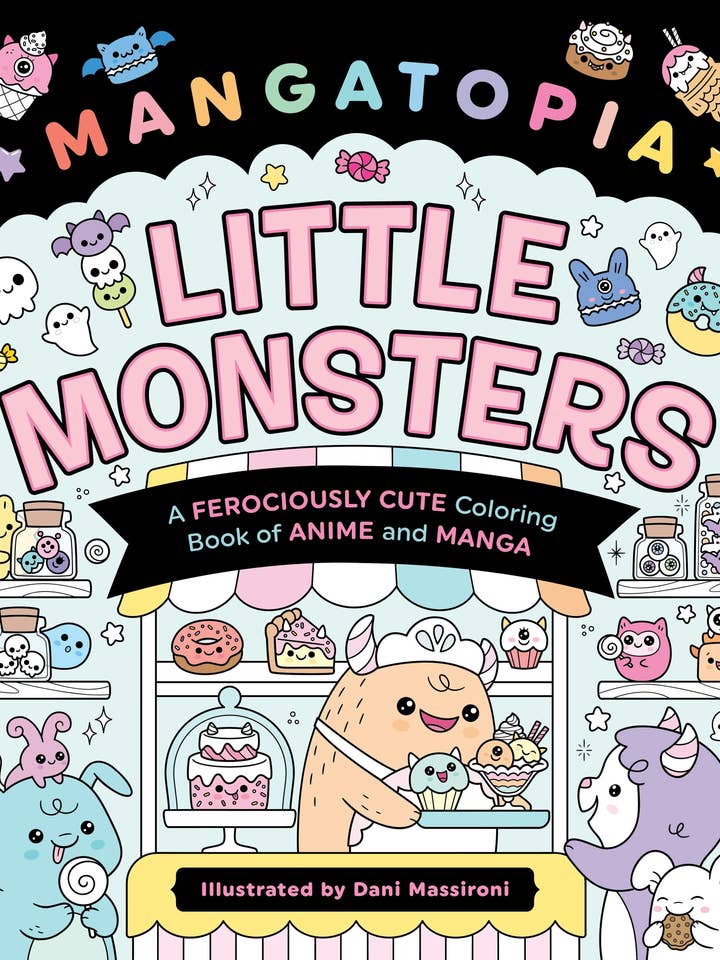 Mangatopia: Little Monsters Anime & Manga Coloring Book for wholesale by Macmillan Publishers