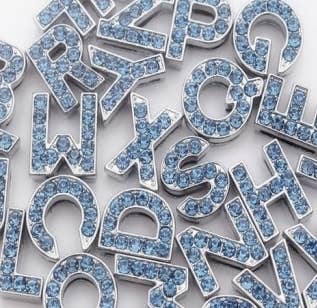 Parisian Pet® – Großhandel Haustierhalsband – Hund – 10 mm Schiebe-Buchstaben A-Z (10/Stk.) – Strassbuchstaben27