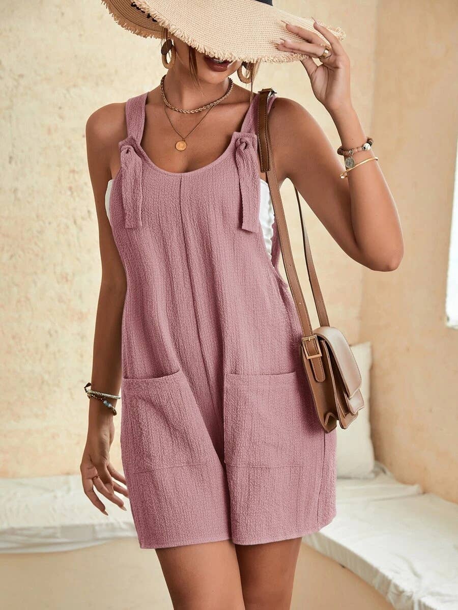 Lily Clothing - Wholesale Romper - Women's - Casual fashion halter shorts romper suspenders6