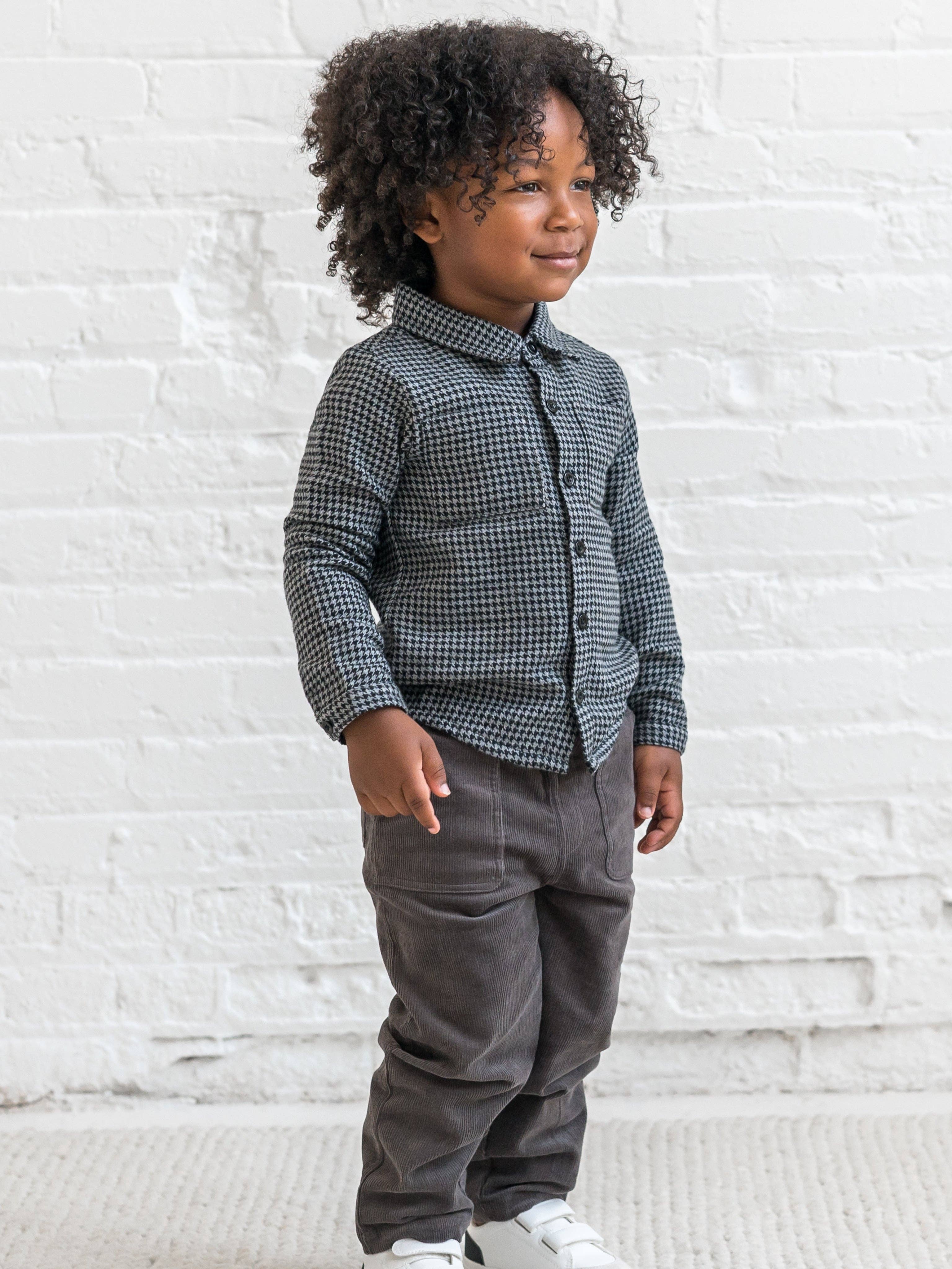 Colored Organics - Wholesale Button Down Shirt - Kids - Lev Flannel Long Sleeve Collared Button Down Shirt2