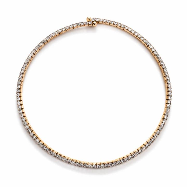 Luminous Tennis Collar for wholesale by Jagged Halo Jewelry