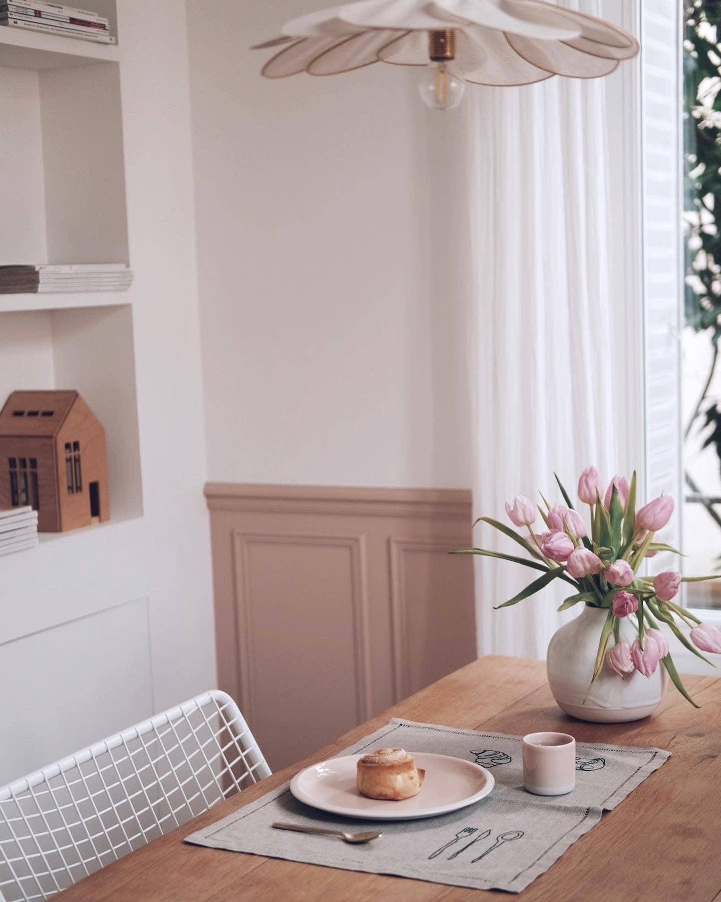 À bientôt – Individuais por atacado – Conjunto de 4 em Petit Dej Placemats Preto5