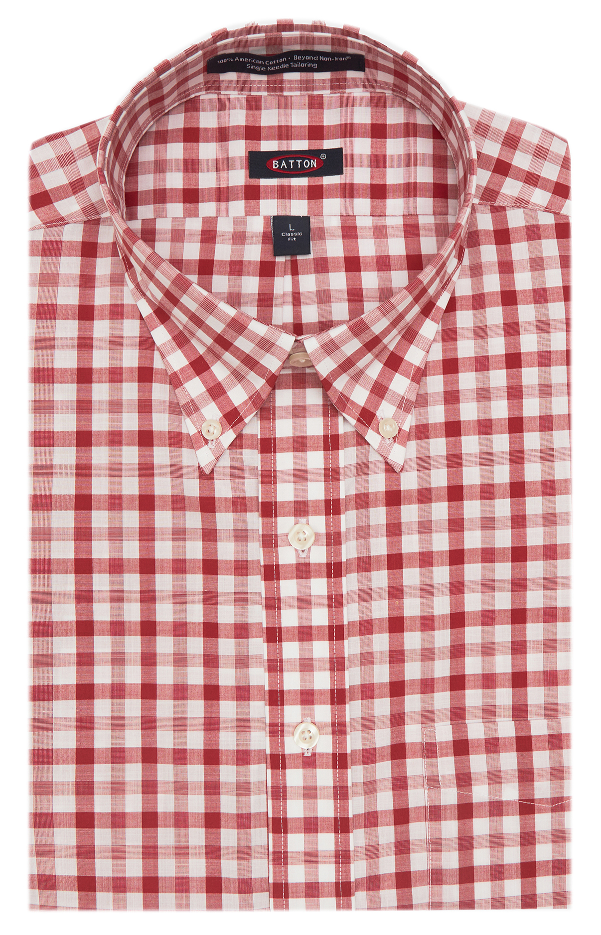 Batton - Wholesale Button Down Shirt - Men's - Nathan Non-Iron Cotton Sport Shirt0