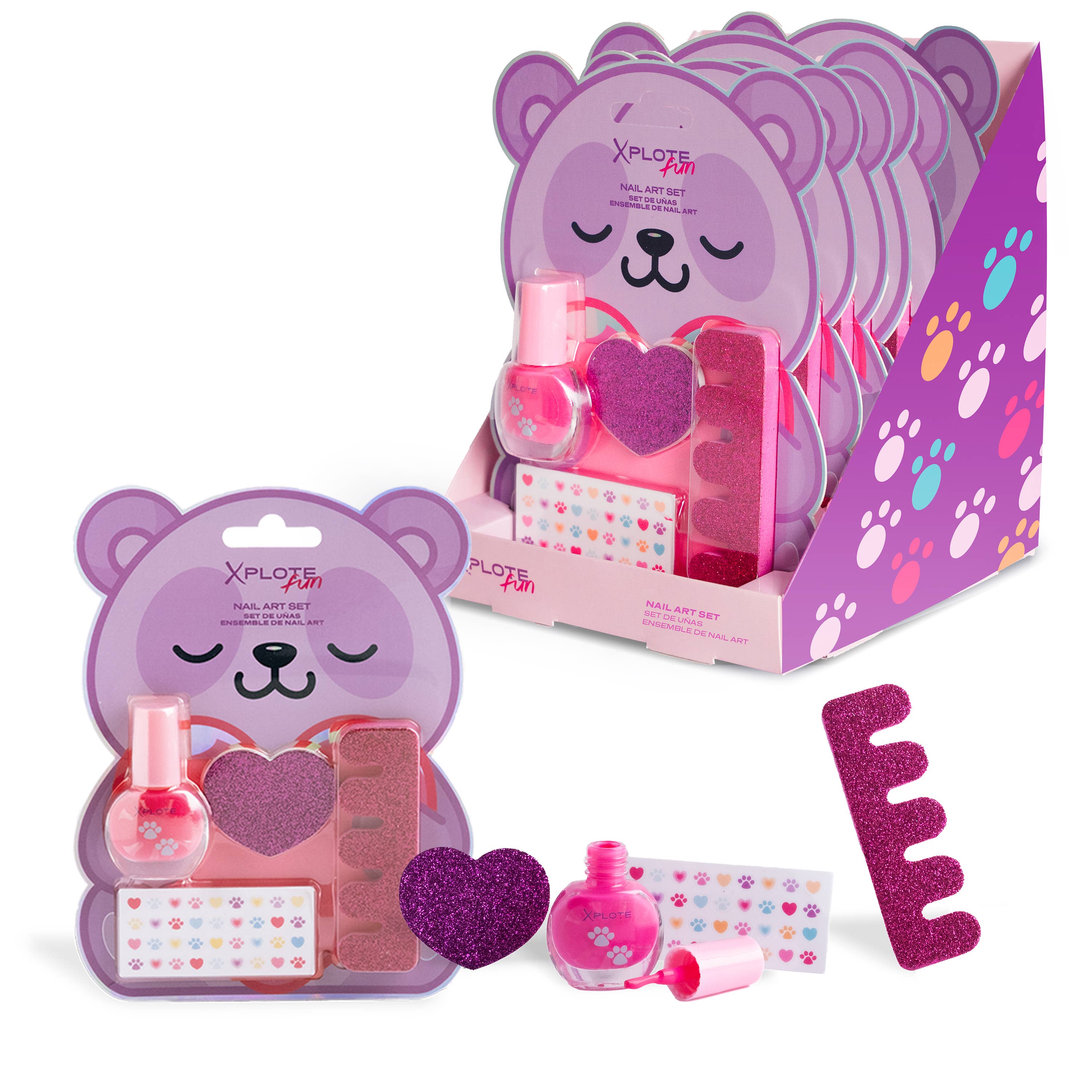 Aquarius Cosmetic SLU - Wholesale Nail Polish - Kids - XPLOTE FUN CUTE PANDA NAIL ART SET0