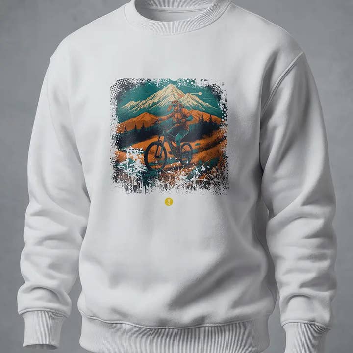 MTB sweatshirt with landscape for wholesale by Quartelier