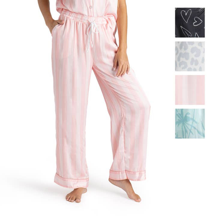 DM Merchandising - Wholesale Sleepwear Bottom - Women's - Hello Mello® Beauty Sleep Satin Pajama Pants Open Stock