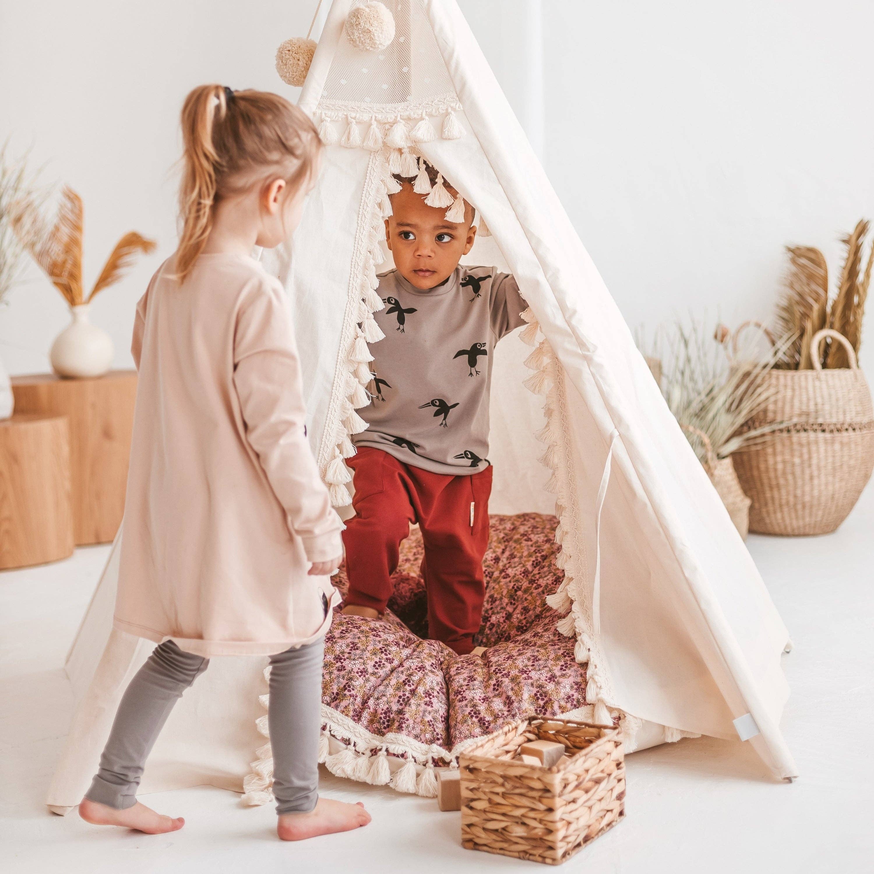 MINICAMP - Wholesale Tent - Kinderen - MINICAMP Boho kindertipi met kwastjes10