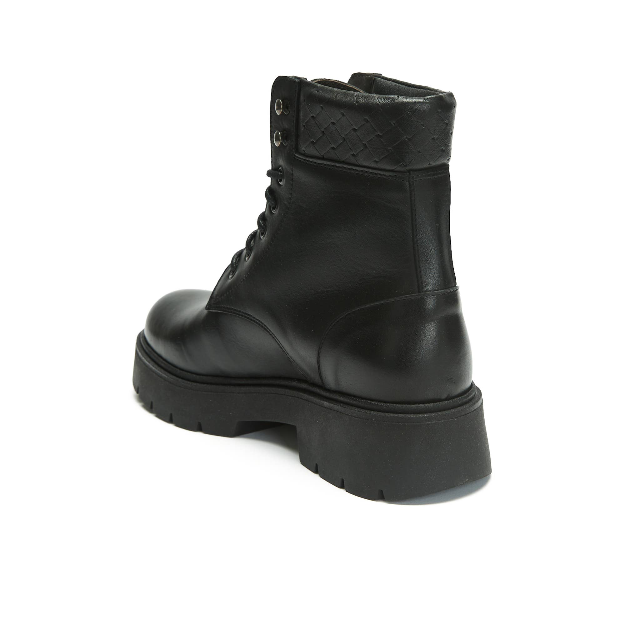 Frank Daniel - Wholesale Combat/Military Boots - Women's - Women's black lace-up boot. Made in Italy. FD38362