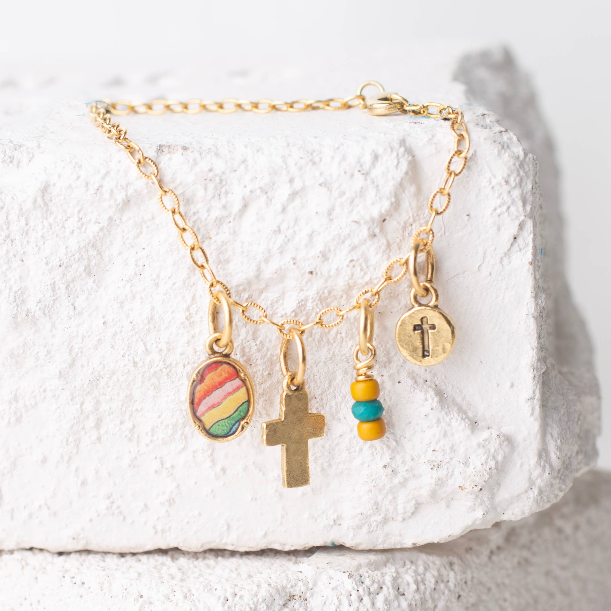 Bel Kai - Wholesale Charm/Dangle Bracelet - Dainty Charm Bracelet (Adjustable)4