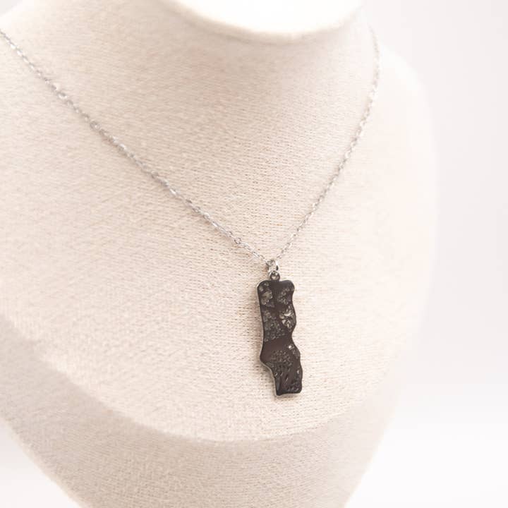 Casa Sofia - Wholesale Pendant/Charm Necklace - "Portugal Map" necklace in stainless steel4