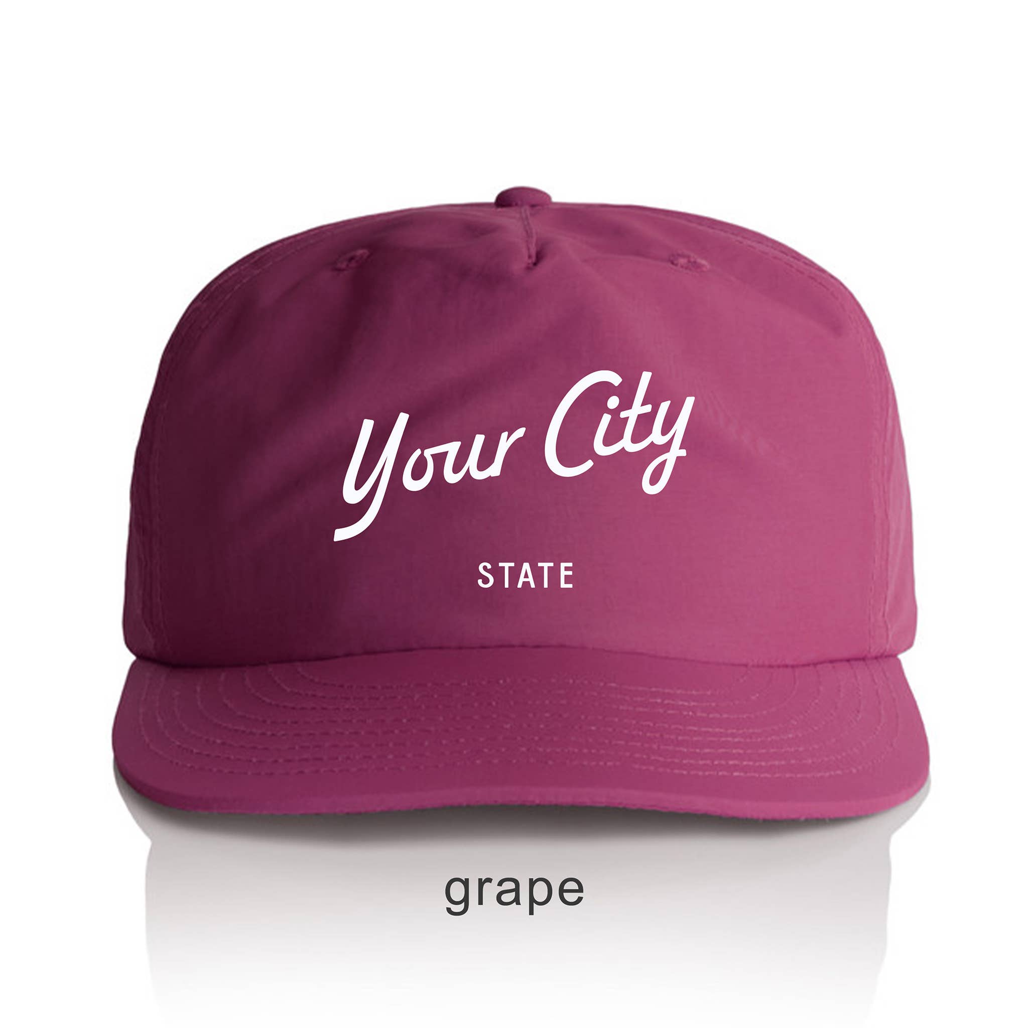 Endless August Supply Co. – wholesale Flat-brimmed cap – Unisex – Custom Nylon Hat | Script Text Customizable Hat | Name Drop29