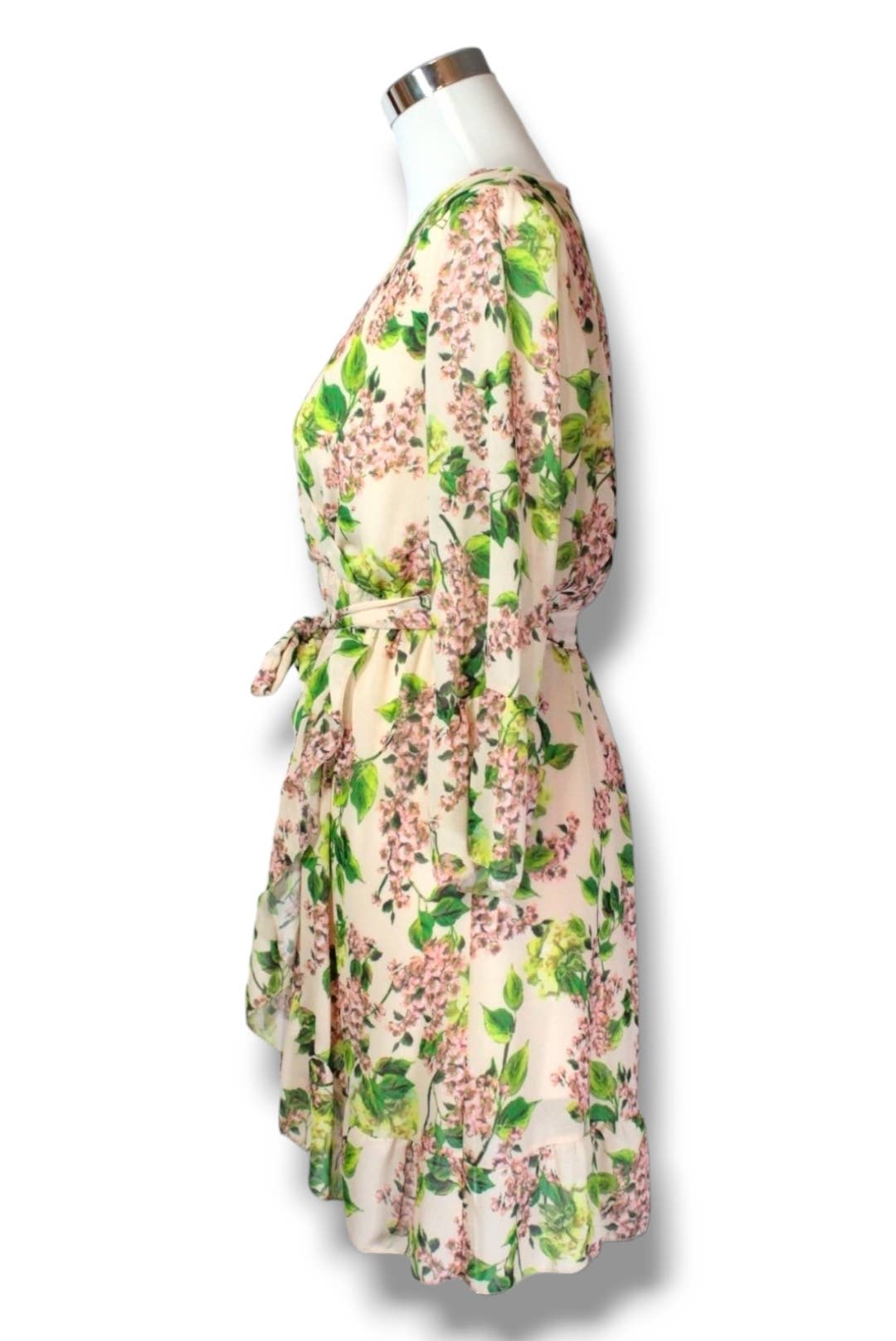 NINEF – Vestido - Mulher por atacado – Vestido Envelope Vibrant Meadow com Estampa Floral2