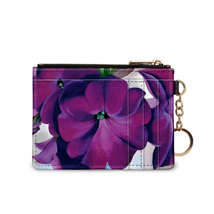Georgia O'Keeffe Petunia Keychain Wallet for wholesale by Monarque