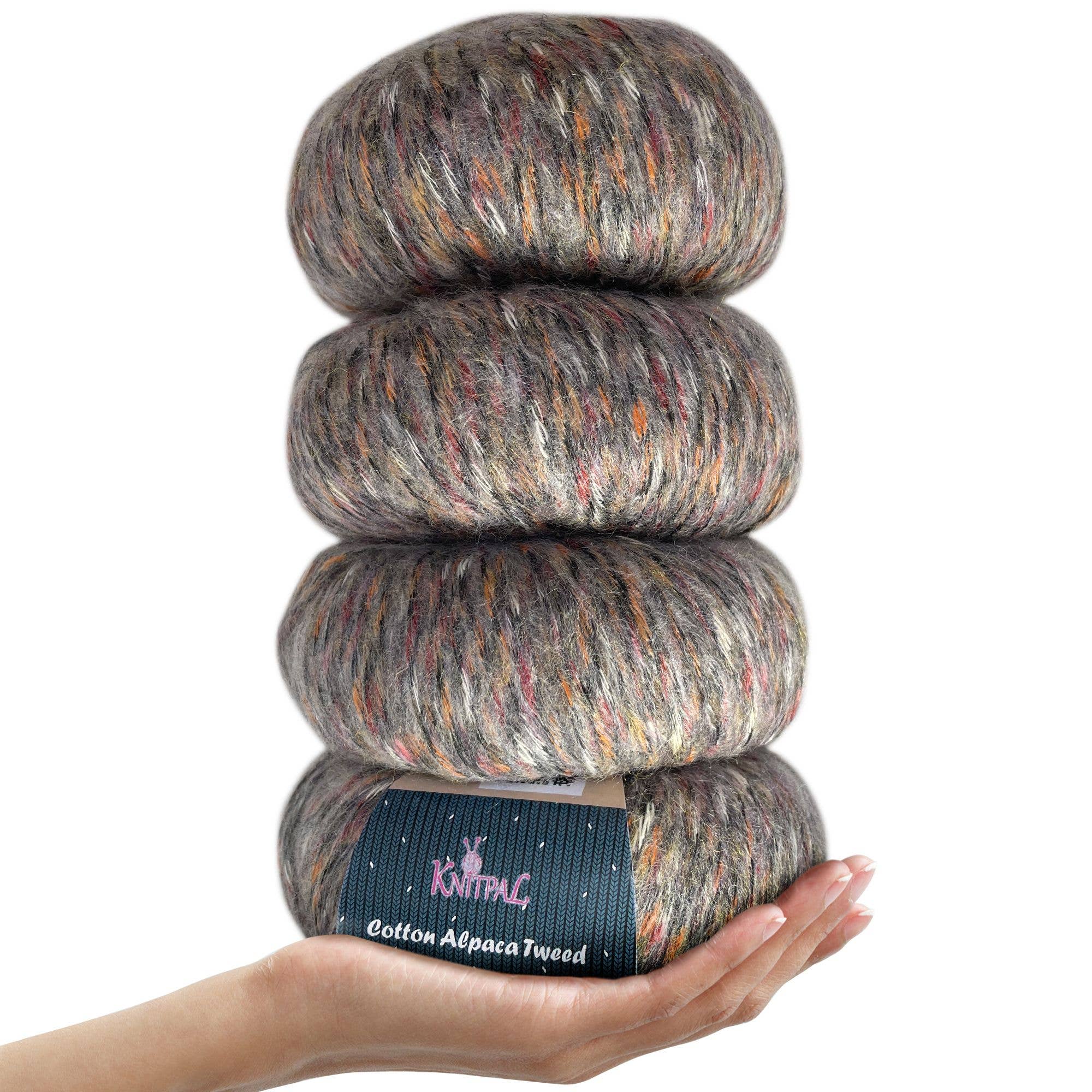 KnitPal - Wholesale Yarn - Cotton Alpaca Tweed - #3 Dk9