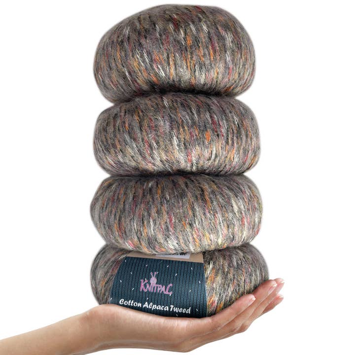 KnitPal - Wholesale Yarn - Cotton Alpaca Tweed - #3 Dk9