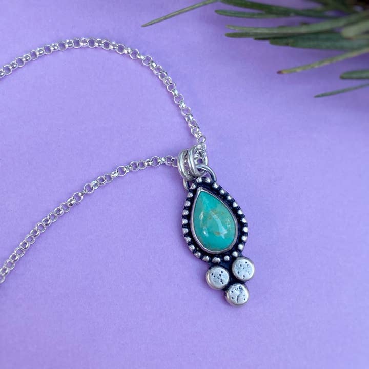 Pebble Necklace - Turquoise for wholesale by Blue and Blue