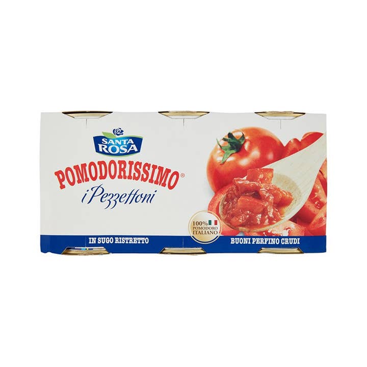 Calabria da Gustare - Vendita all'ingrosso Sughi pronti - Pomodori in pezzettoni Santa Rosa Gr 400 X 3