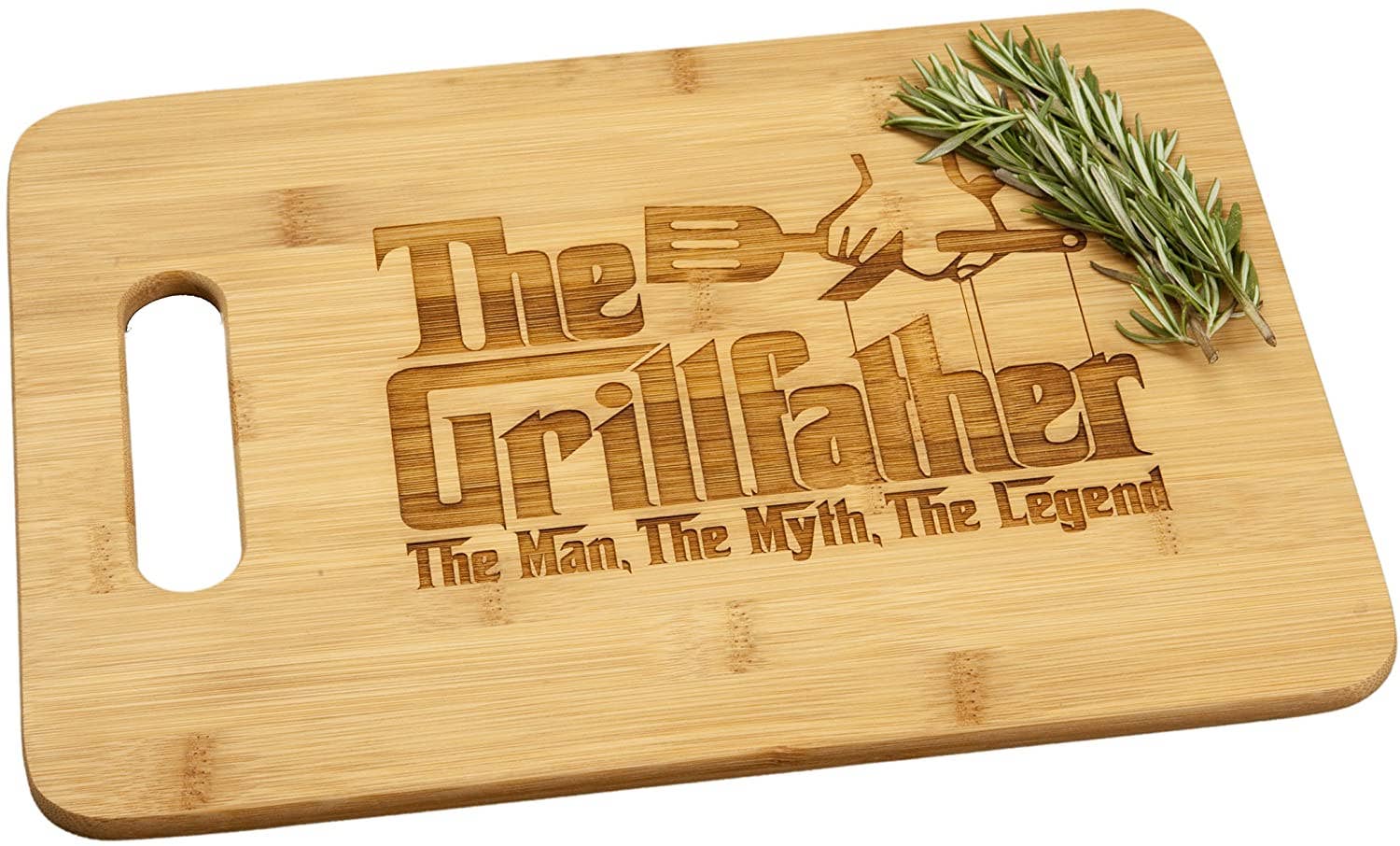 Grillfather Grill Father Engraved Bamboo Wood Cutting Board