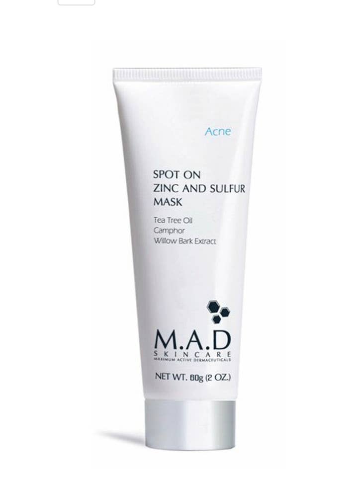 Spot On Zinc and Sulfur Mask M.A.D. Skincare for wholesale by M.A.D Skincare by California Skincare Supply
