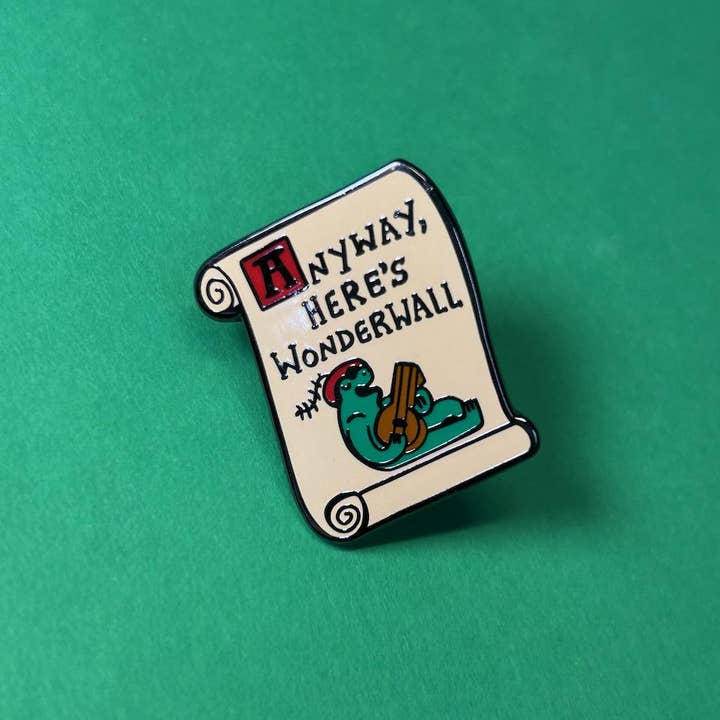 2B Or Not 2B - Wholesale Lapel Pin/Button - Wonderwall Frog Lute Jester Enamel Pin4