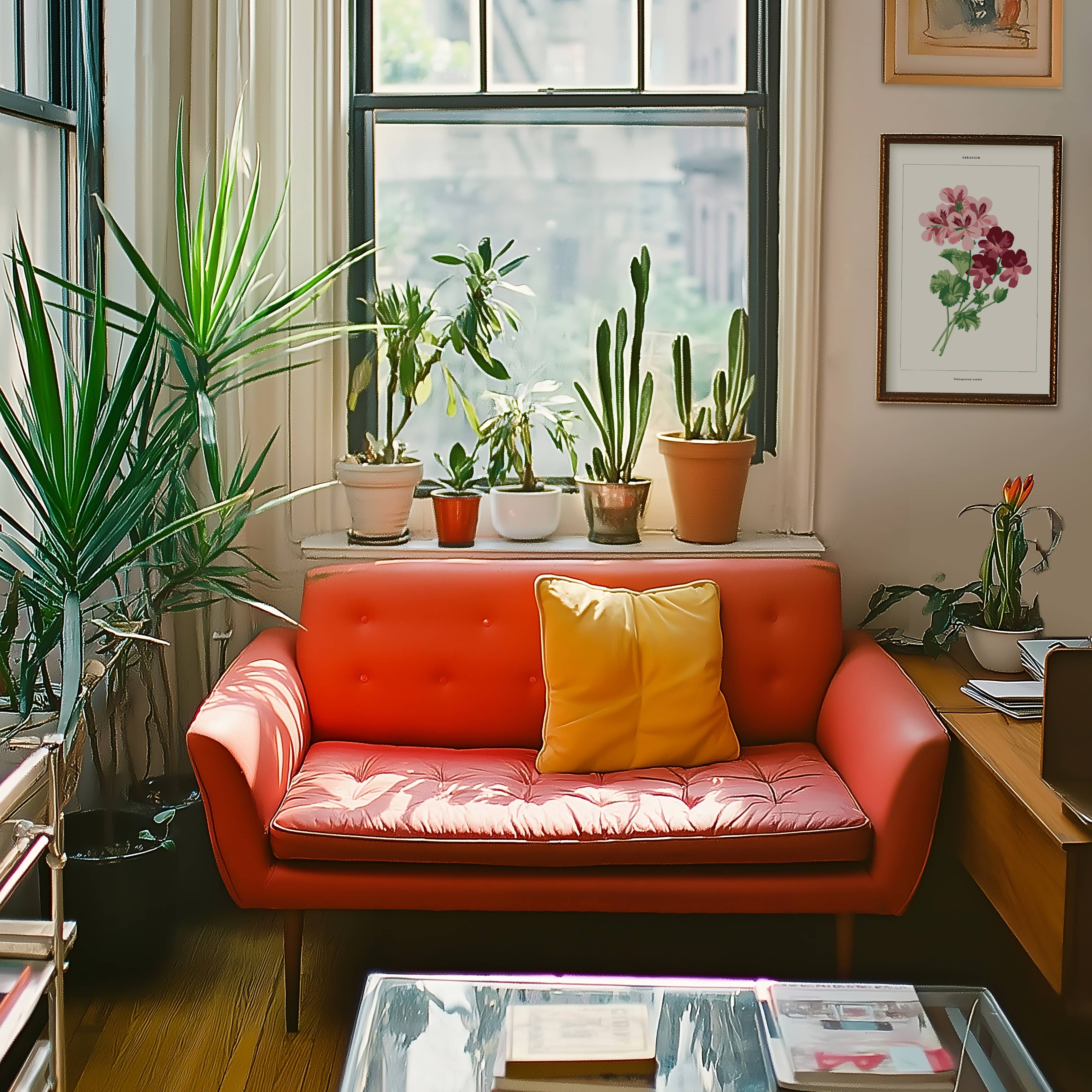 Coloready - Wholesale DIY Craft Kit - Geranium Botanical | Modern Paint By Numbers Kit1