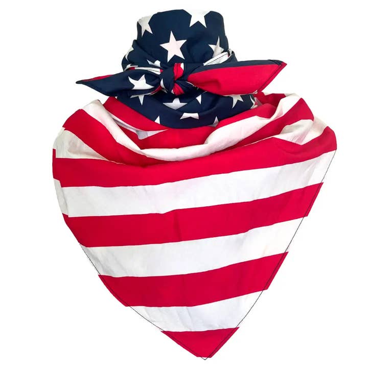 Cowtown Wild Rags - Wholesale Bandana - Unisex - Cowboy Bandana 36" (Freedom) 100% Cotton5