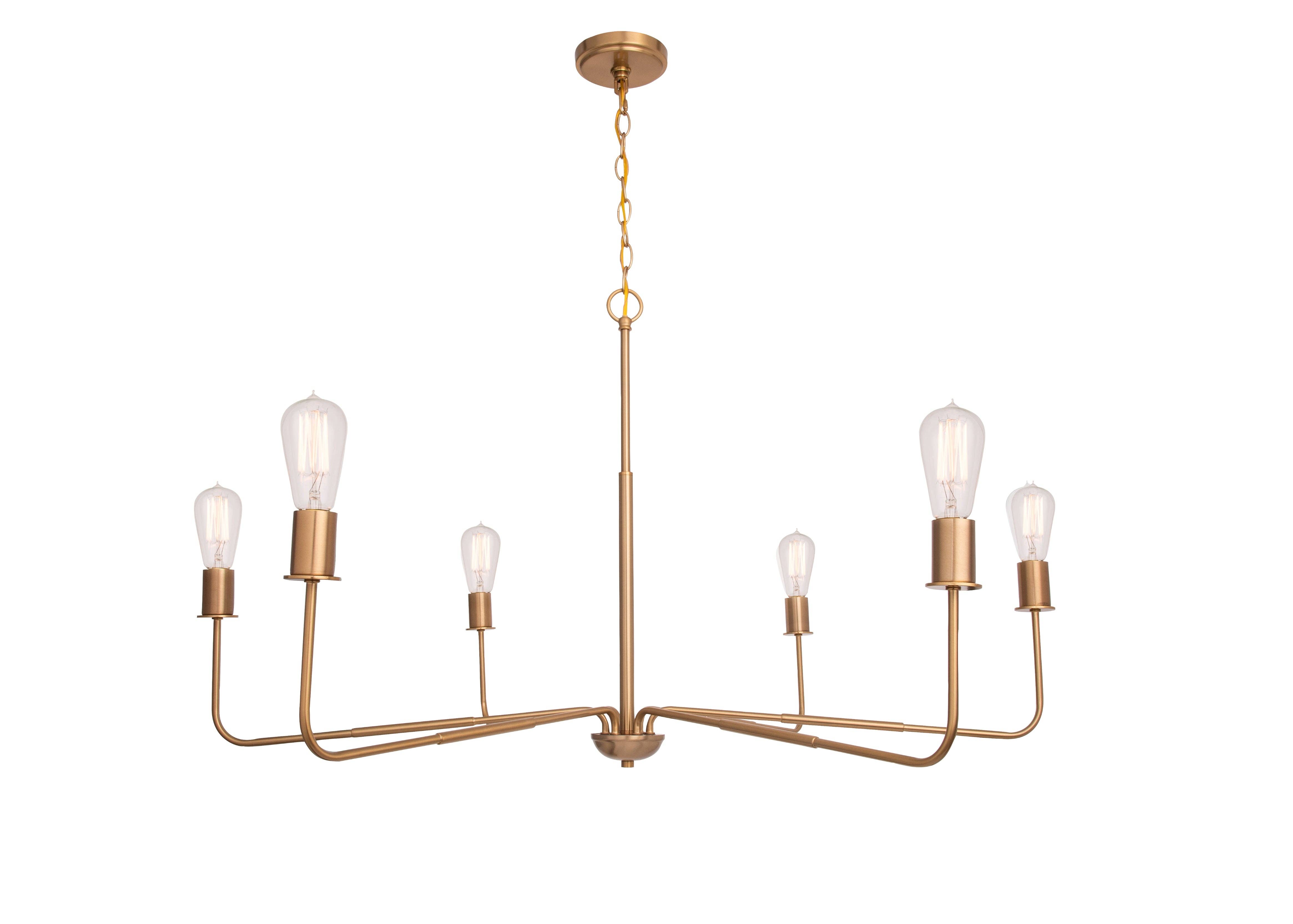 Brio Lighting - Wholesale Chandelier/Hanging Light - Modern Chandelier Radiant 6-Light Traditional Farmhouse Gold7
