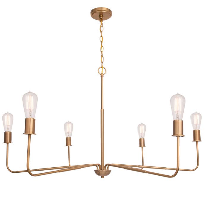 Brio Lighting - Wholesale Chandelier/Hanging Light - Modern Chandelier Radiant 6-Light Traditional Farmhouse Gold7