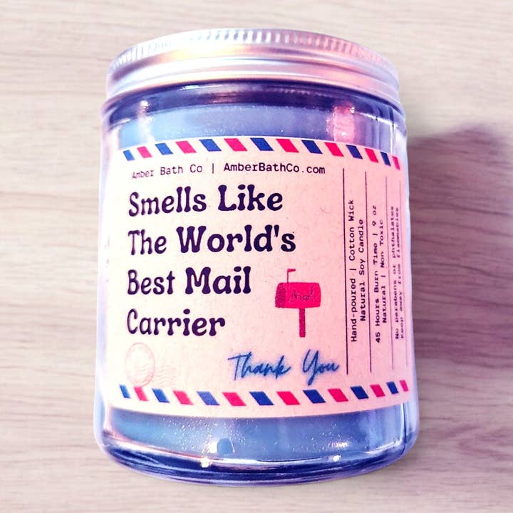 Amber Bath Co - Wholesale Jar/filled candle - Mail Carrier Soy Candle9