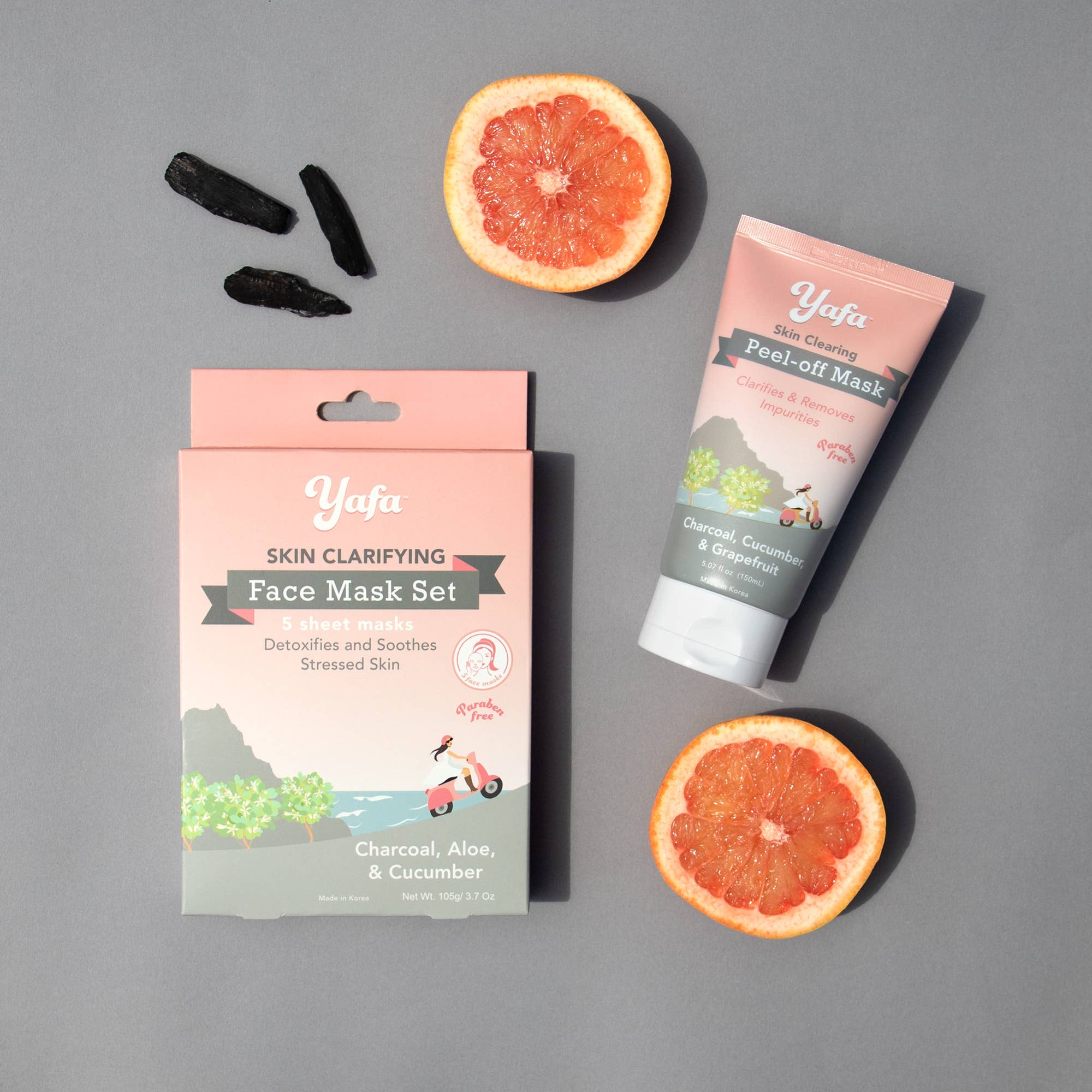 Yafa Beauty - Wholesale Skincare Face Mask - Yafa Charcoal Face Sheet Mask4