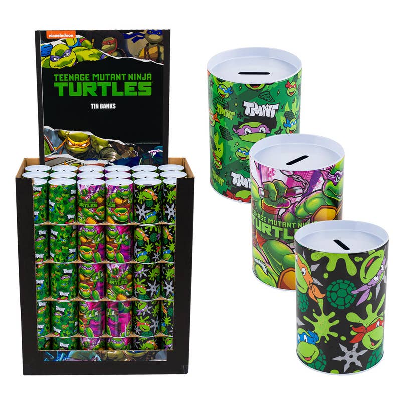 Deluxe Import Trading – wholesale Money/piggy bank – Child & baby – Teenage Mutant Ninja Turtles Tin Saving Bank - 6''x4''0