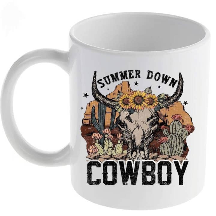 Western Bull Ceramic Mug for wholesale by BCD