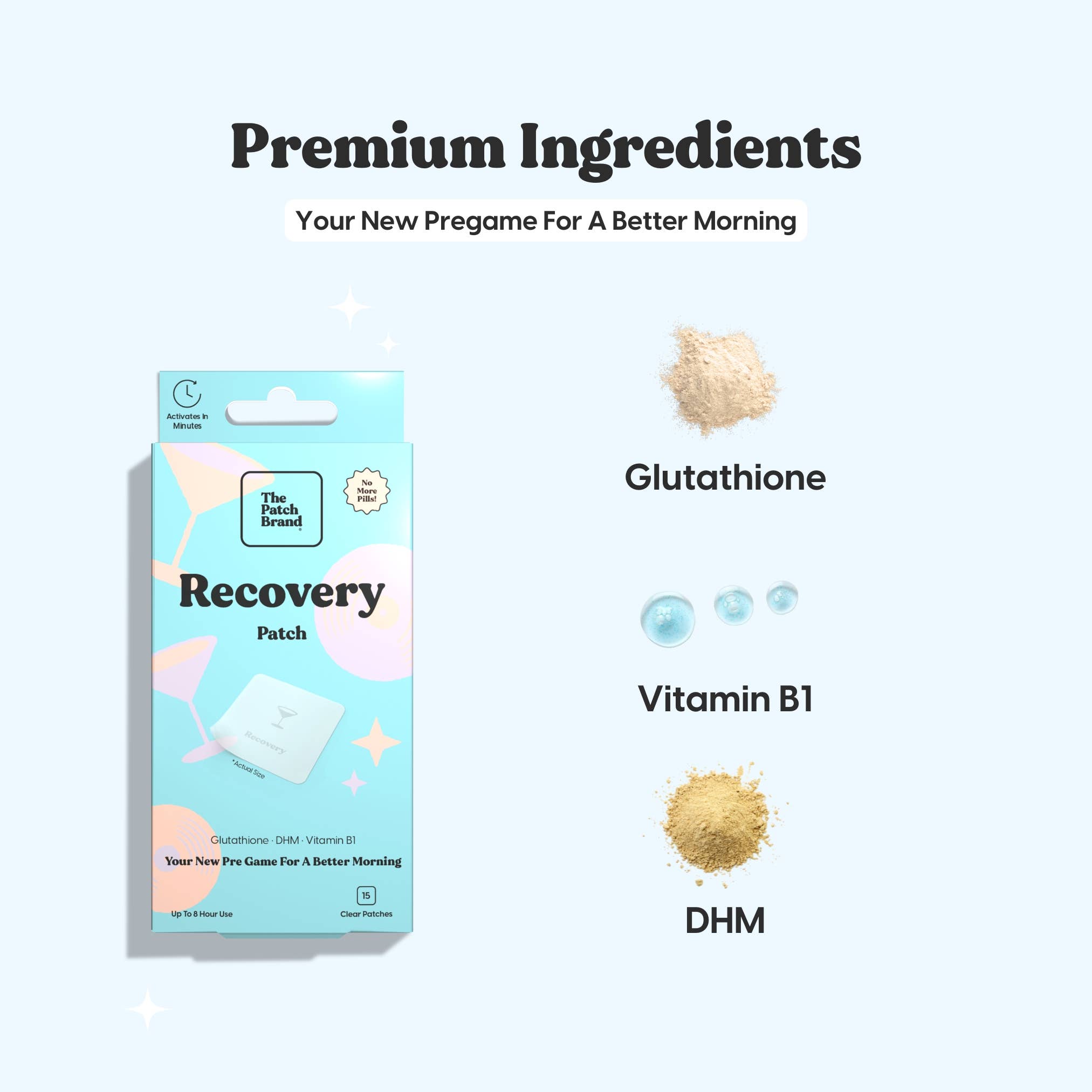 The Patch Brand - Wholesale First Aid Kit - The Patch Brand Recovery Patch (Hangover Recovery Patches)2