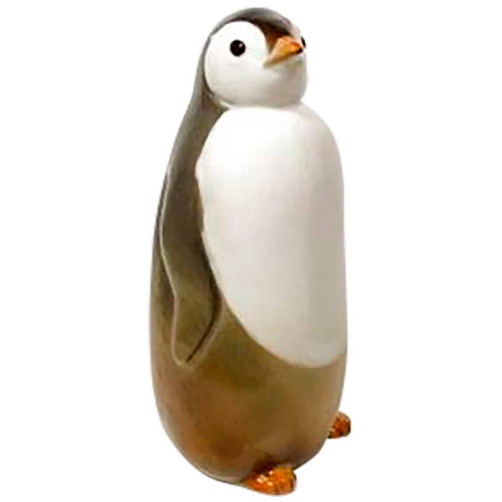 Golden Cockerel - Wholesale Decorative Figurine - Porcelain Penguin Looking Up