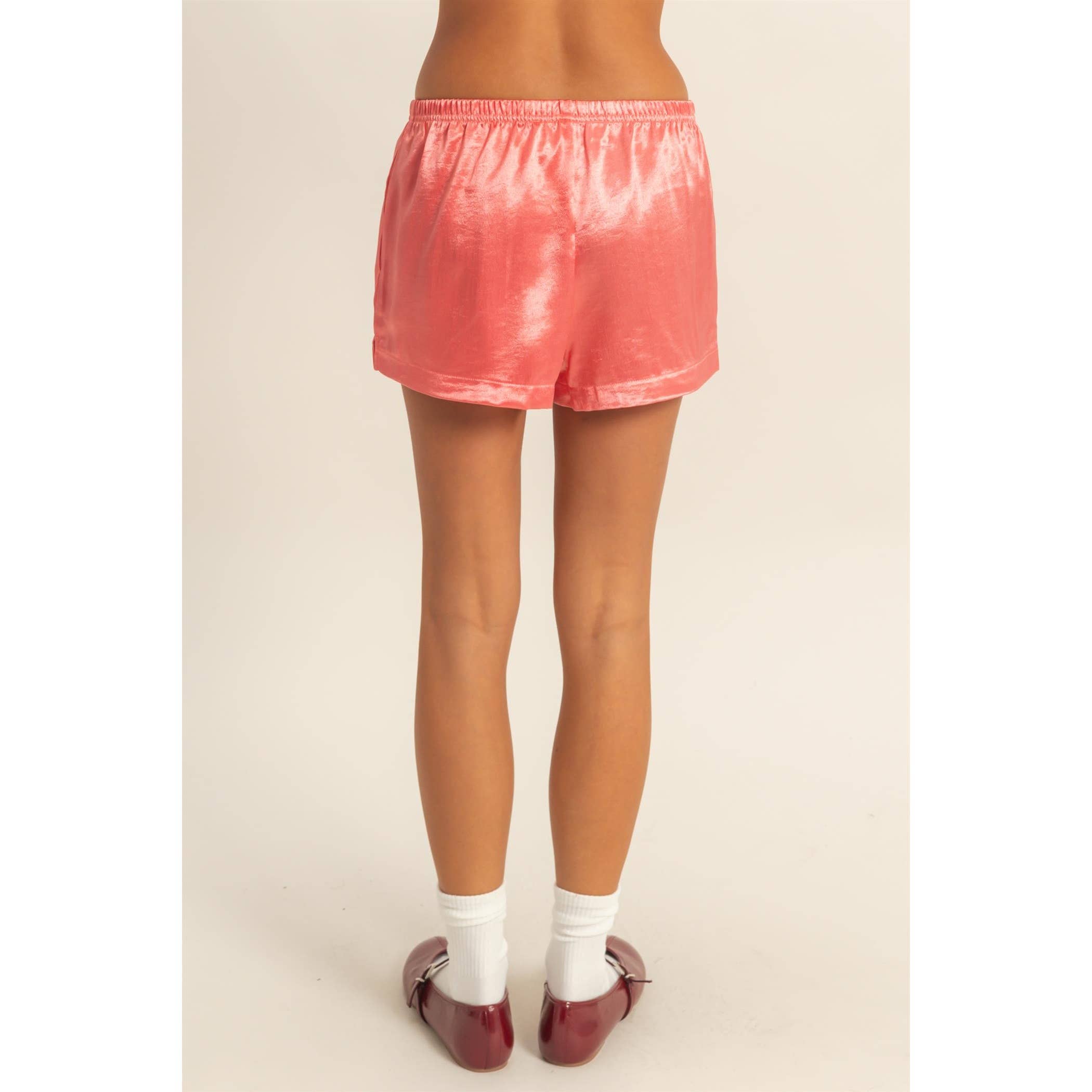 HYFVE - Wholesale Shorts - Women's - Satin Elastic Waist Shorts With Side Slit10