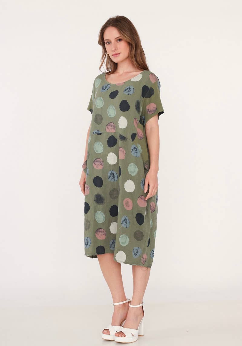 LINEN & COTTON HOUSE - Wholesale Jurk - Dames - 3533 jurk van linnen | dameskleding14