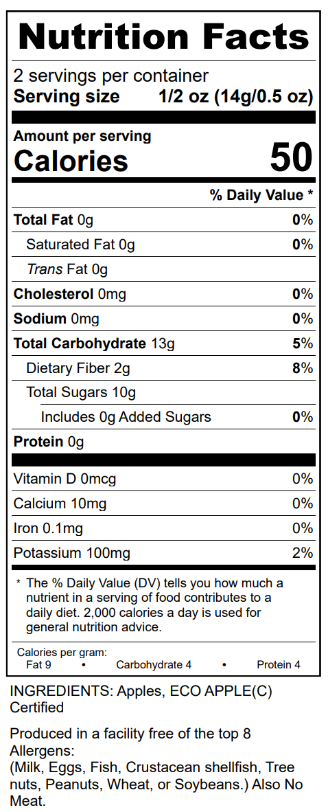 Wellness Croft - Wholesale Dried/Dehydrated Fruit - Freeze-dried Northeast Apples Pouch4