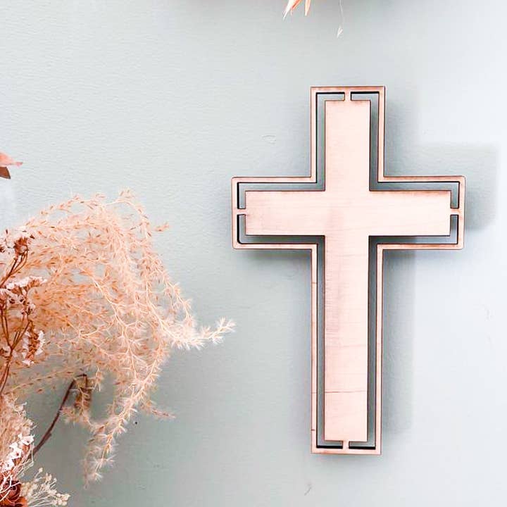 Cut-out Decorative Wall cross for wholesale by Birch and tides
