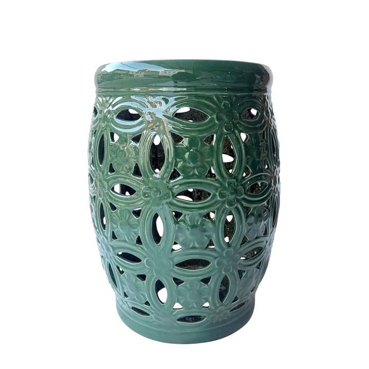 Tabouret de jardin Duluth bleu sarcelle pour la vente par Zentique Inc.