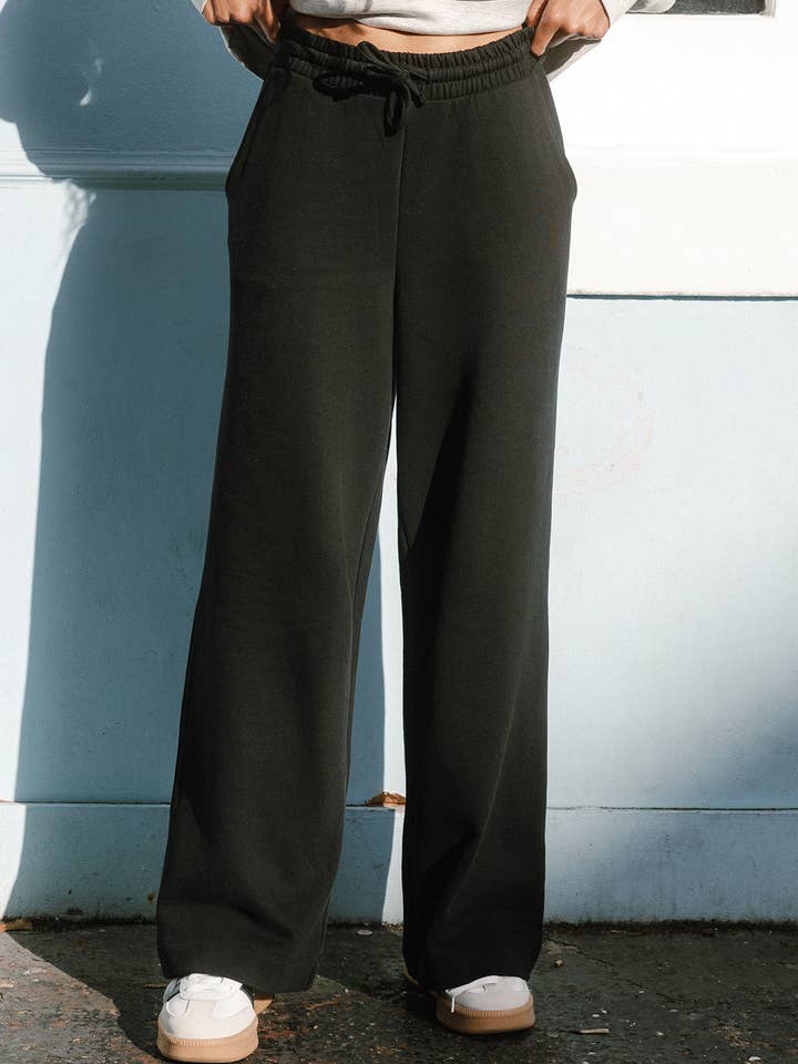 Organic Cotton Joggers - Black for wholesale by Chelsea Peers