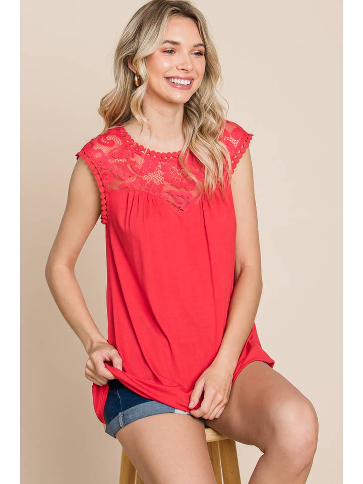 Emerald Collection – wholesale Tunic – Women’s – ETK-8814 Solid Top with Lace Contrast Neckline11